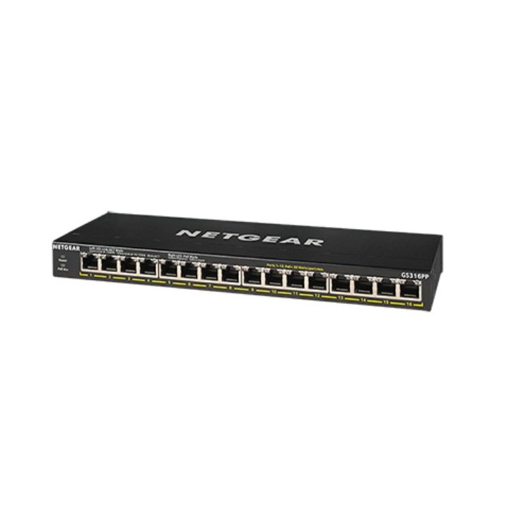 NETGEAR GS316PP Unmanaged Gigabit Ethernet (10/100/1000) Power over…