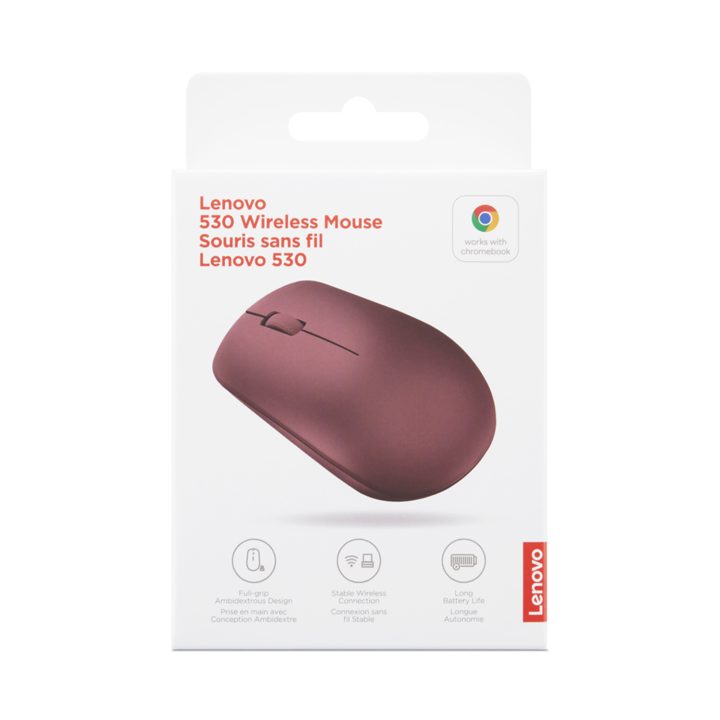 Lenovo 530 rato de escritório ambidestro RF sem fios óptico 1200 DPI