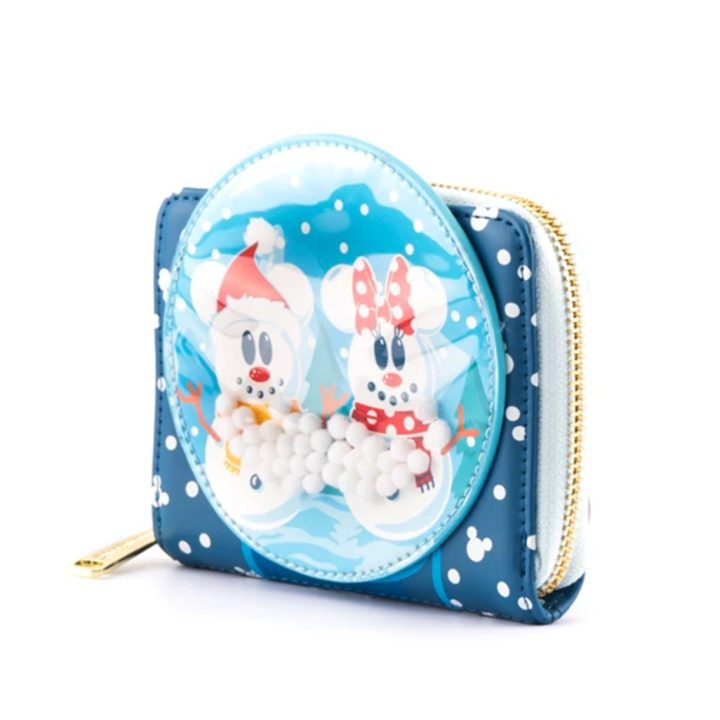 Monedero Loungefly Disney minnie y mickey muñecos de nieve (WDWA1786)
