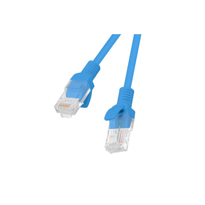 Lanberg Cat.6 UTP Patch Cable 0.5m Blue Fluke Passed…