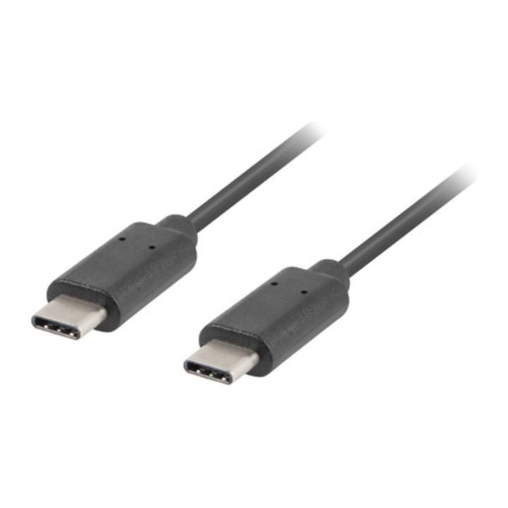 Lanberg USB-C Male to USB-C Male 2.0 Cable 0.5m Black…