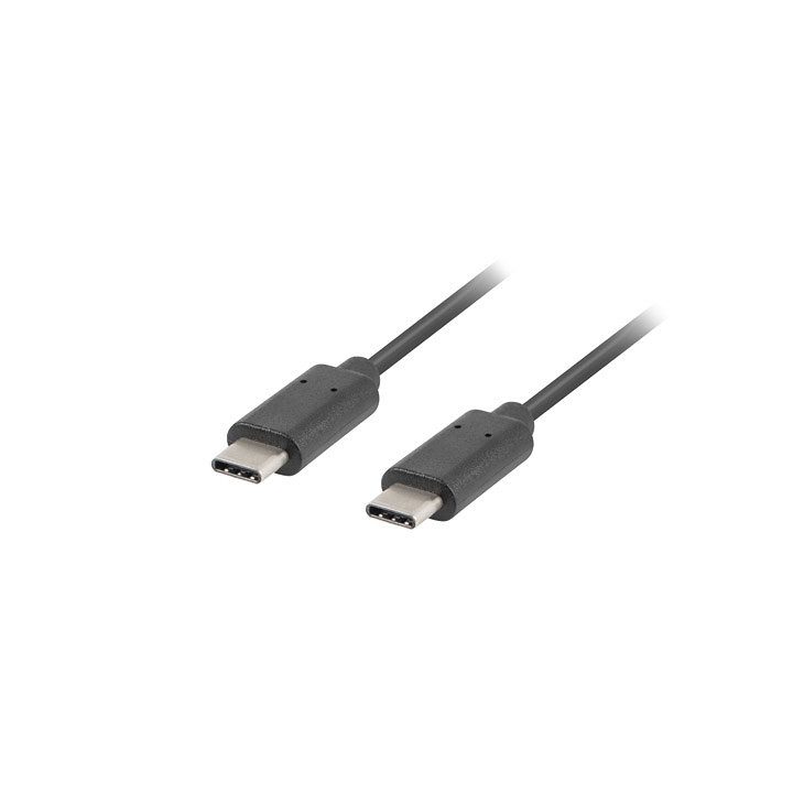 Cable 2.0 Lanberg USB-C macho-USB-C macho 0.5m negro…
