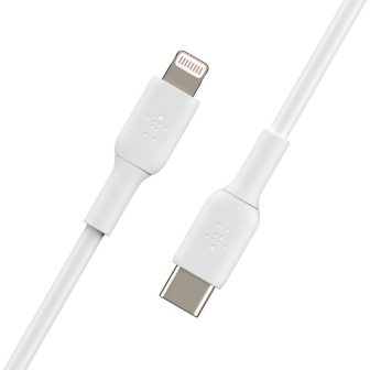 Belkin Lightning to USB-C Cable 1m-macho-macho-blanco (CAA003BT1MWH)