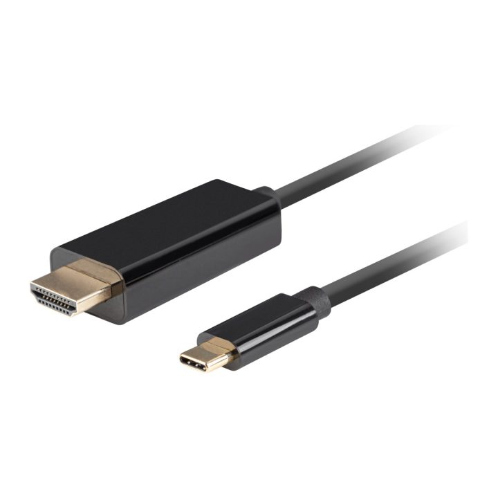 Cabo USB-C para HDMI 4K Lanberg 0.5m-macho-macho-negro…