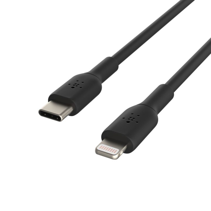 Belkin Lightning to USB-C Cable 1m-macho-macho-blanco (CAA003BT1MWH)