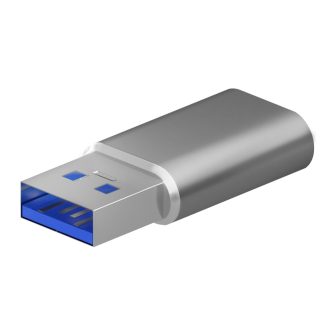 AISENS Mini Adaptador USB 3.2 Gen2 / USB 2.0 3A, Tipo USB-C/H-A/M…