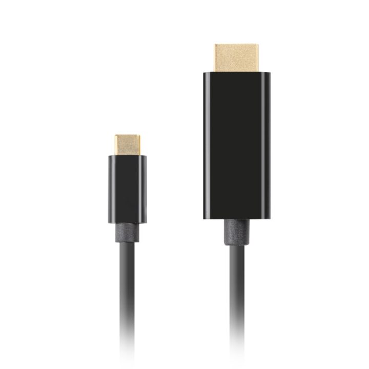 Cable USB-C a HDMI 4K Lanberg 0.5m-macho-macho-negro…