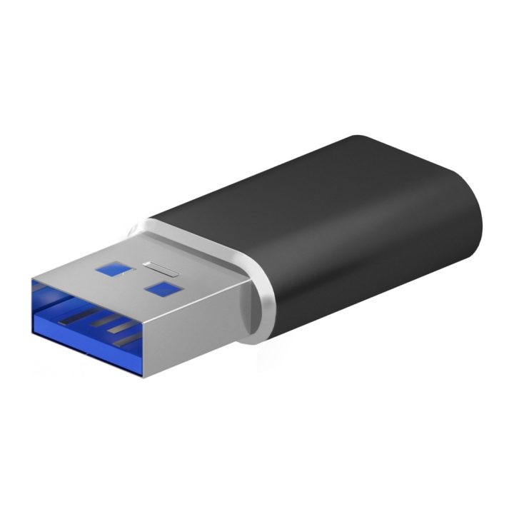 AISENS Mini Adaptador USB 3.2 Gen2 / USB 2.0 3A, Tipo USB-C/H-A/M…