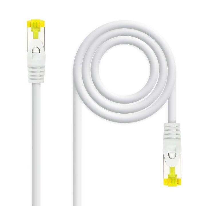 Nanocable Cat.6A SFTP AWG26 LSZH RJ45 Patch Cable, White, 25 cm