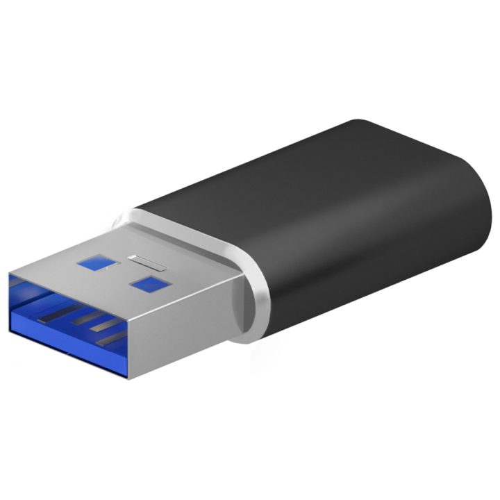 AISENS Mini Adaptador USB 3.2 Gen2 / USB 2.0 3A, Tipo USB-C/H-A/M…
