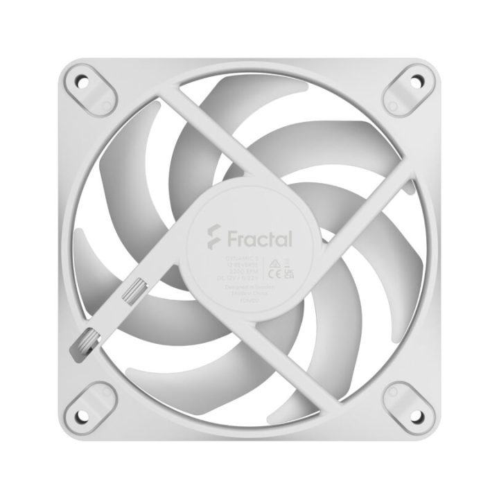 Fractal Design Dynamic 3 – 12 Reverse PC Case Fan 12 cm White 1…