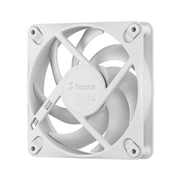 Fractal Design Dynamic 3 – 12 Reverse PC Case Fan 12 cm White 1…