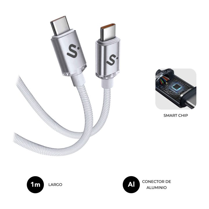 Subblim Optimus 60W C-C 1m white cable (SUBCAB-C06010)