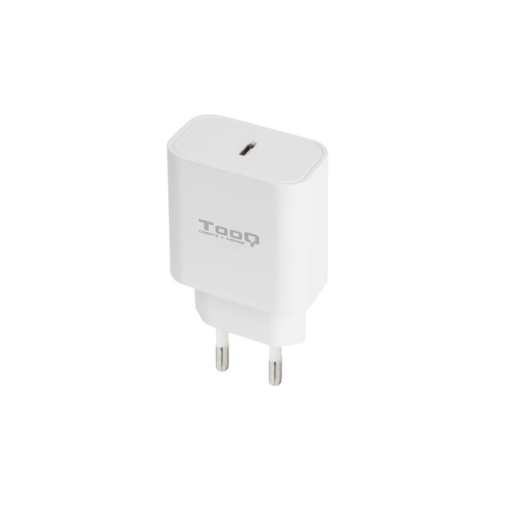 TooQ Carregador de Parede USB-C PD20W, Branco