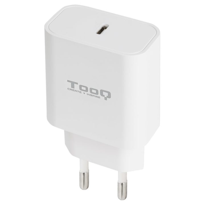 TooQ USB-C PD20W Wall Charger, White