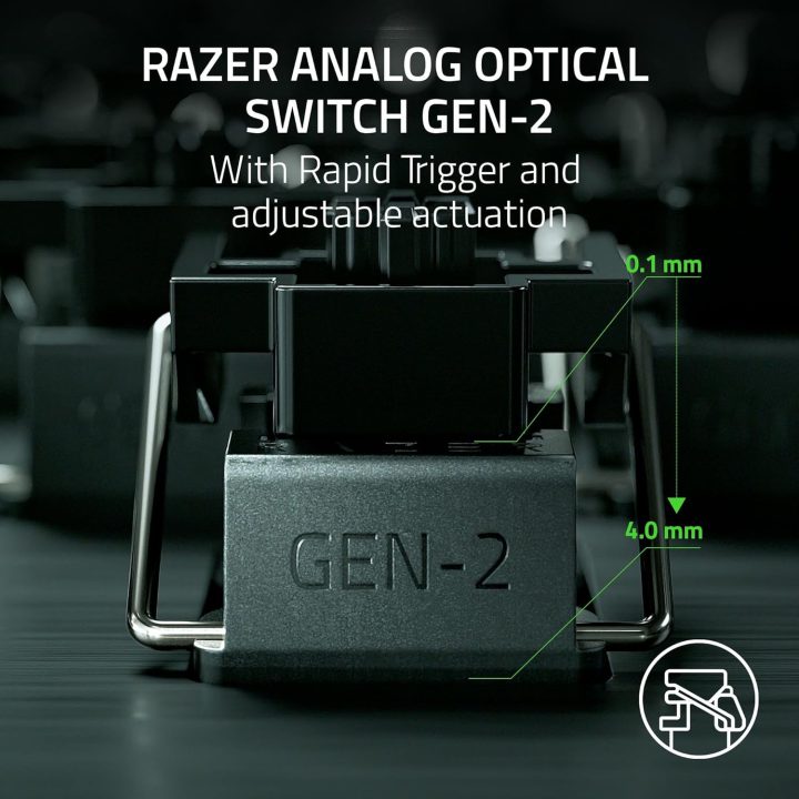 Teclado Razer Huntsman V3 Pro (USA) tenkeyless branco…