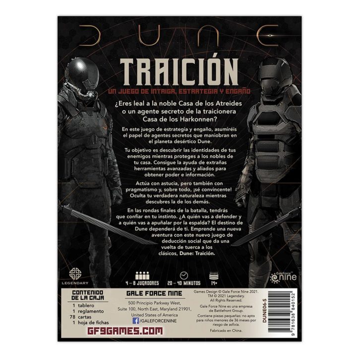 Asmodee Jogo de tabuleiro Dune: Traição PEGI 14 (DUNE06-S)