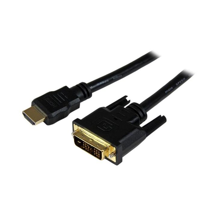 StarTech.com HDMI to DVI Cable 1.5m - DVI-D Male - HDMI Male -…