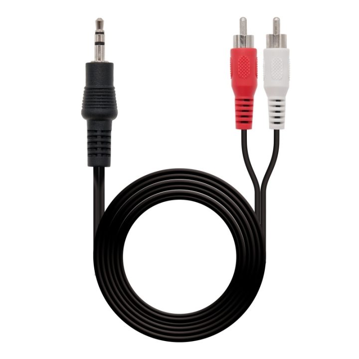 Nanocable CABLE DE ÁUDIO ESTÉREO 3.5/M-2xRCA/M 1,5 M