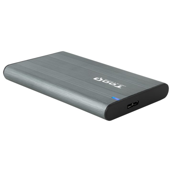 TooQ External Enclosure for 2.5" HDD/SSD, Gray