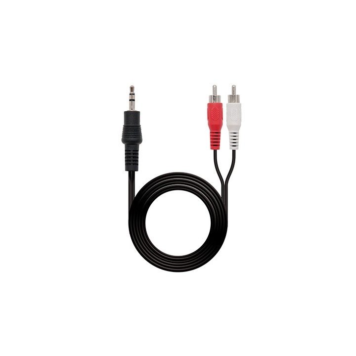 Nanocable CABLE AUDIO ESTEREO 3.5/M-2xRCA/M 1.5 M