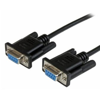 StarTech.com 1m RS232 DB9 Null Modem Cable - Female to Female - Black