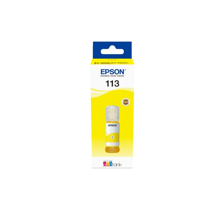 Garrafa de tinta amarela pigmentada Epson 113 EcoTank