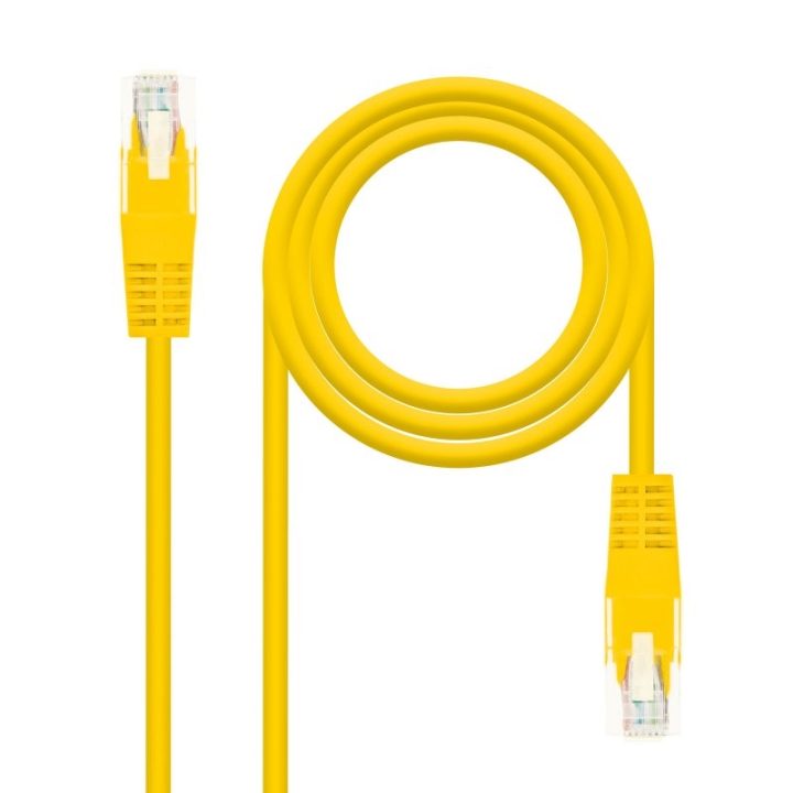 Nanocable CABLE DE REDE PATCH CORD RJ45 CAT.6 UTP AWG24, AMARELO, 0,5…