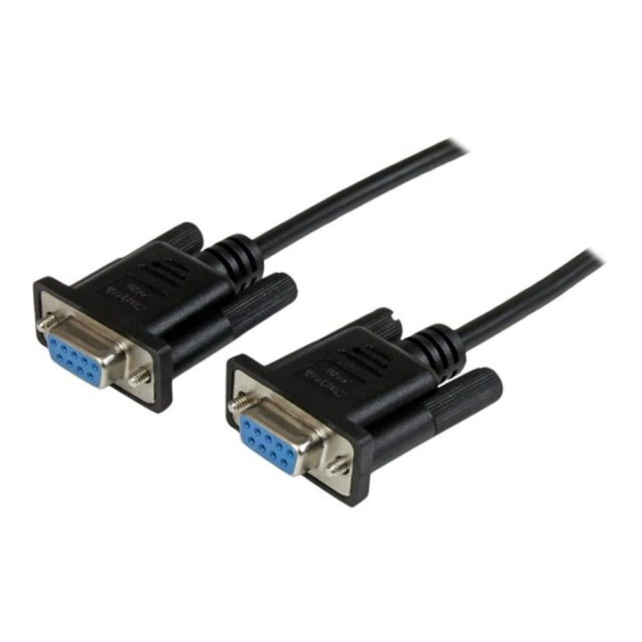 StarTech.com 1m RS232 DB9 Null Modem Cable - Female to Female - Black