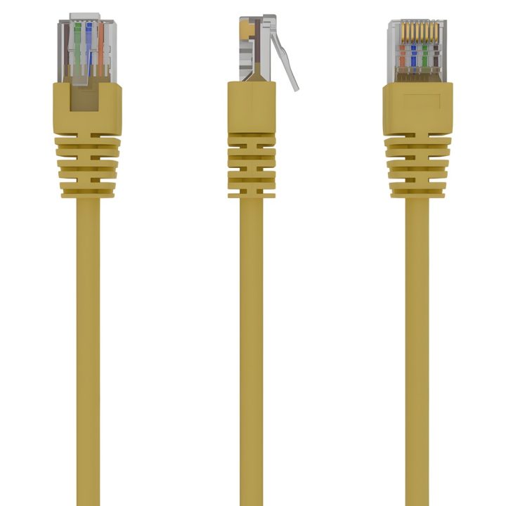 Gembird PP12-1M/Y Yellow Cat5e U/UTP (UTP) Network Cable