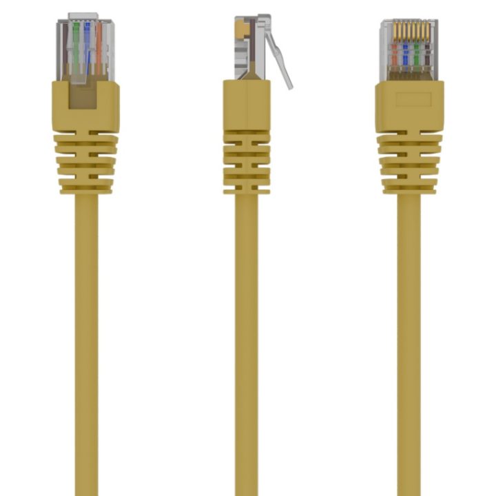 Gembird PP12-1M/Y Yellow Cat5e U/UTP (UTP) Network Cable