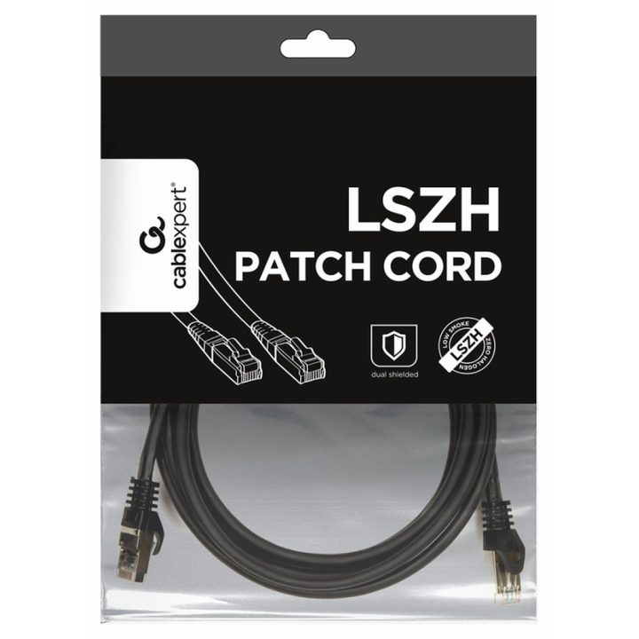 Gembird PP6A-LSZHCU-BK-0.25M cable de red Negro 0,25 m Cat6a S/FTP…