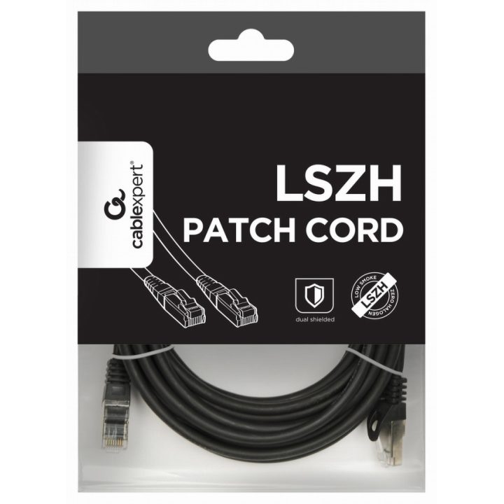 Gembird PP6A-LSZHCU-BK-0.25M Cat6a S/FTP (S-STP) Network Cable Black…