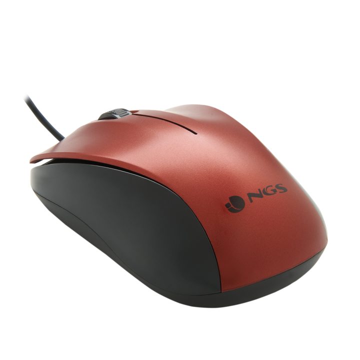 NGS CREW ratón Oficina Ambidextro USB tipo A Óptico 1200 DPI