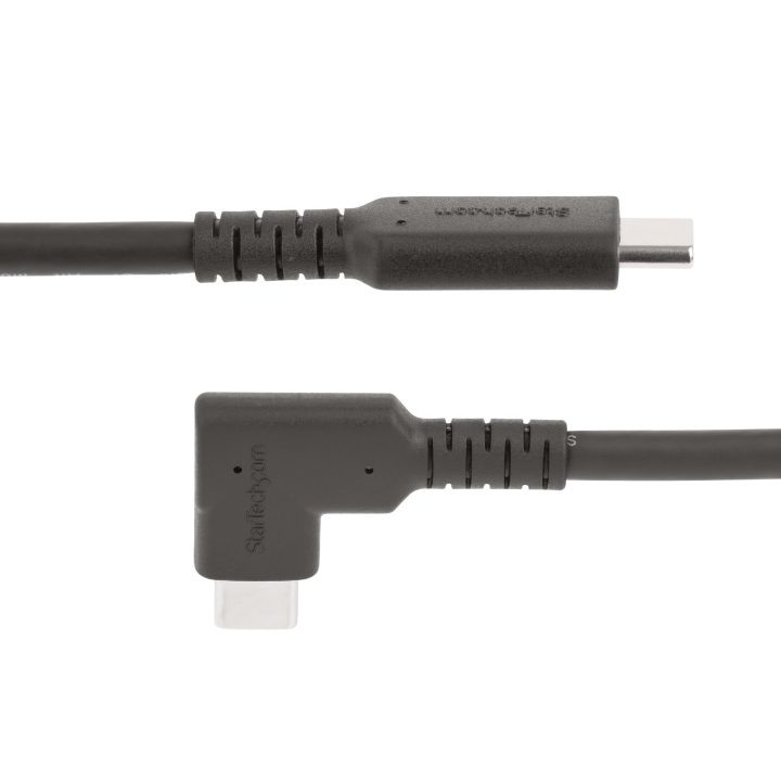 StarTech.com 50cm USB-C Cable - Angled - USB 10 Gbps - 100W (5A)…