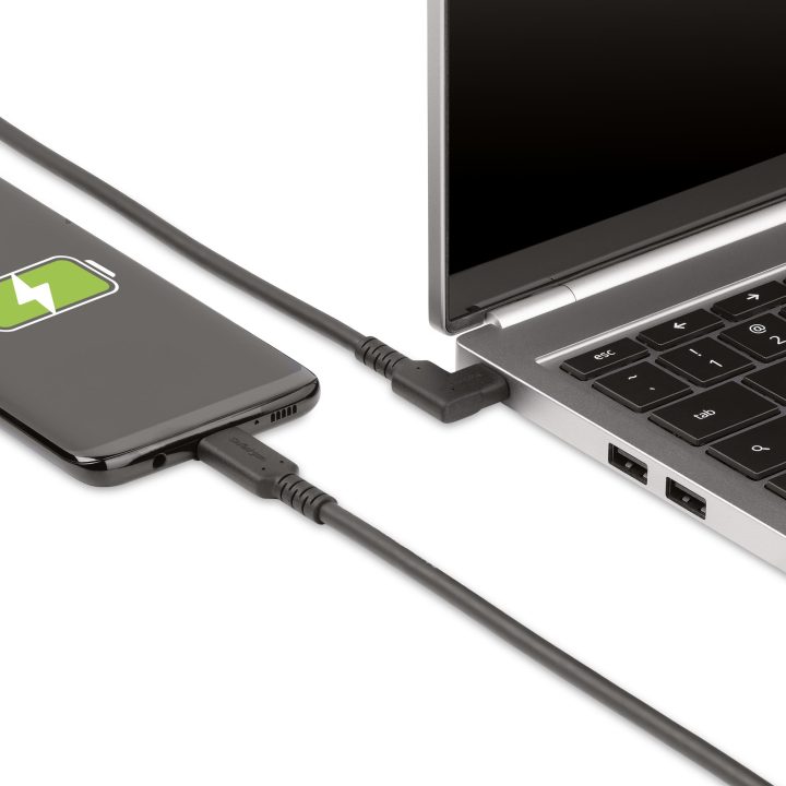 StarTech.com Cable USB-C de 50cm - Acodado - USB 10 Gbps - Entrega de…