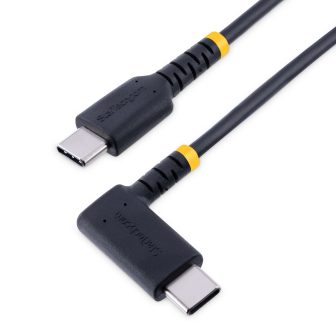 StarTech.com Cable 15cm USB C Acodado - en Ángulo Recto - PD 60W - 3A…