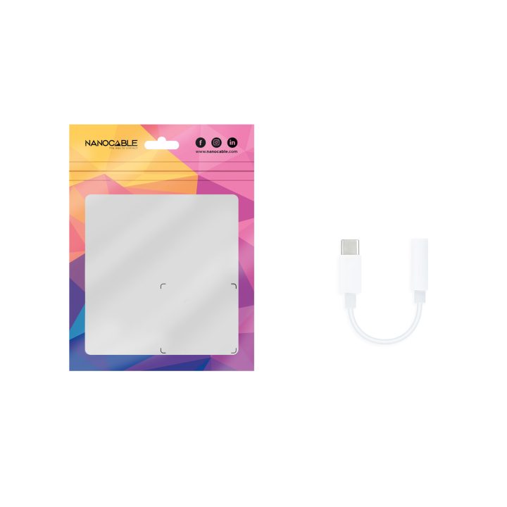 Nanocable Cabo Adaptador de Áudio USB-C/M para Jack 3.5/H, 11 cm…