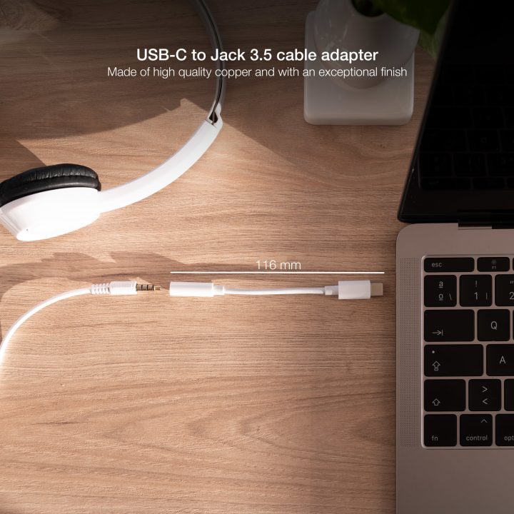 Nanocable Cabo Adaptador de Áudio USB-C/M para Jack 3.5/H, 11 cm…