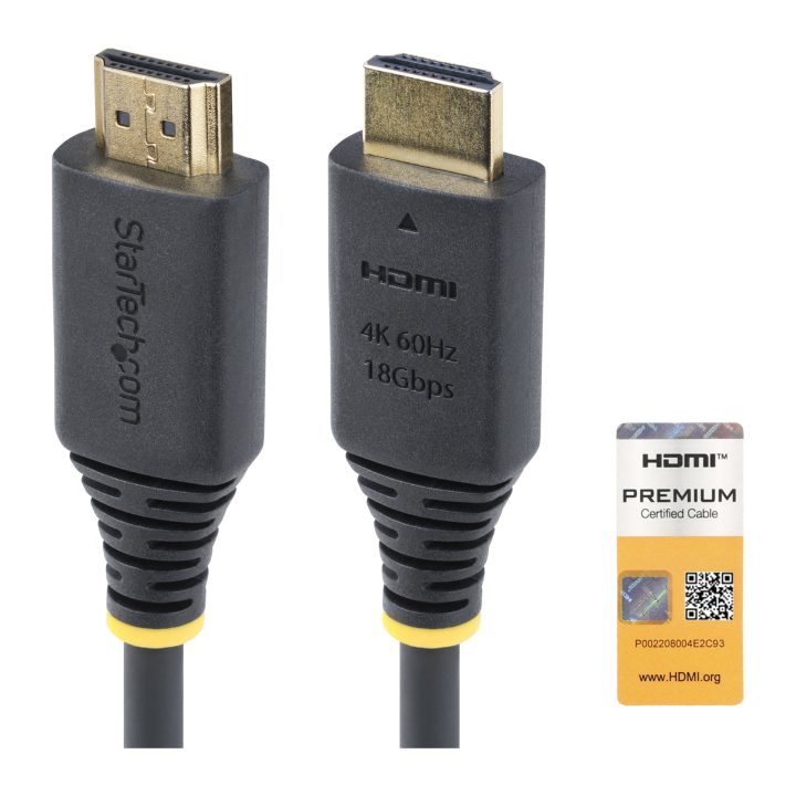 StarTech.com Cabo HDMI Certificado Premium de Alta Velocidade de 50cm…
