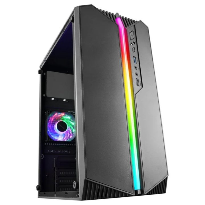 Mars Gaming MC-S1, Caja PC Compacta Gaming Micro-ATX, Iluminación…