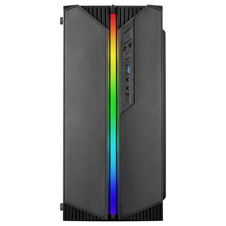 Mars Gaming MC-S1, Caja PC Compacta Gaming Micro-ATX, Iluminación…