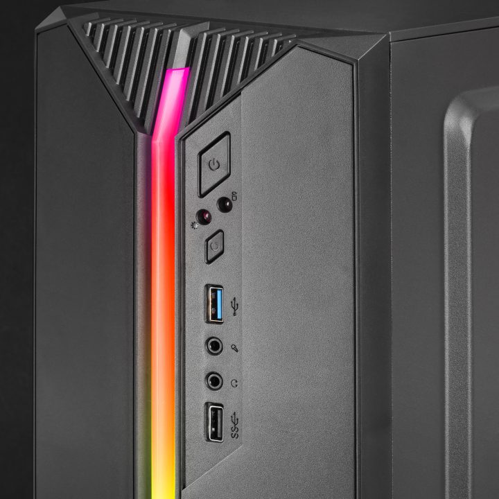 Mars Gaming MC-S1, Compact Micro-ATX Gaming PC Case, 12-Mode ARGB…
