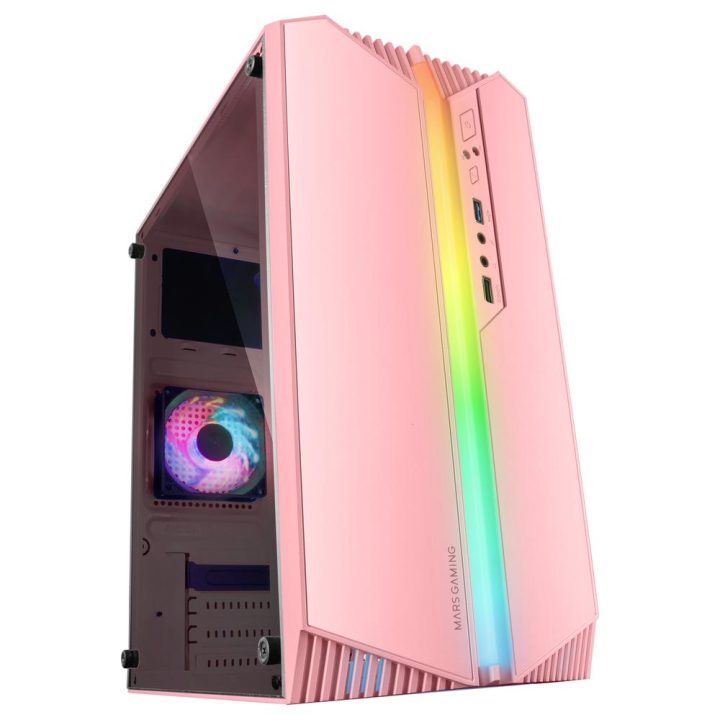 Mars Gaming MC-S1, Caixa PC Compacta Gaming Micro-ATX, Iluminação…