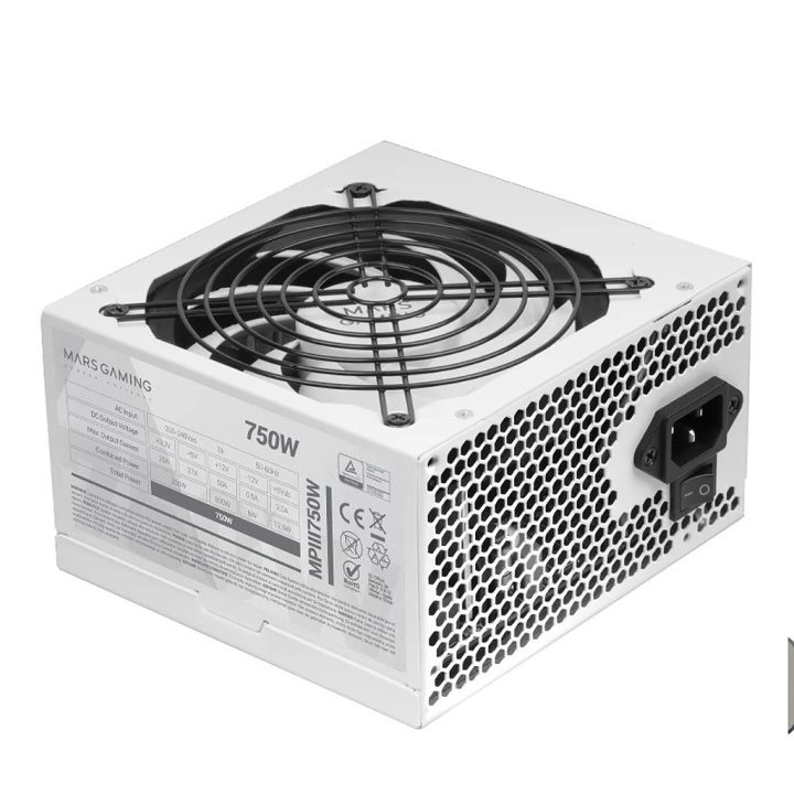 Mars Gaming MPIII750, PC ATX Power Supply 750W, 5-Year Warranty, 85%…