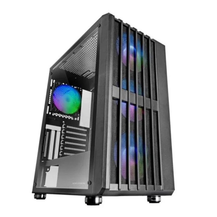 Mars Gaming MC-VAULT, ATX Gaming Case, 4x 120mm ARGB Fans, Vertical…