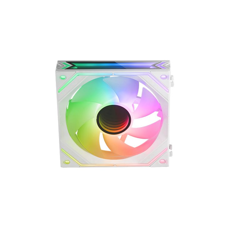 Mars Gaming MF-LINKFINITY White, Modular PWM 120mm Fan, LINKFINITY…