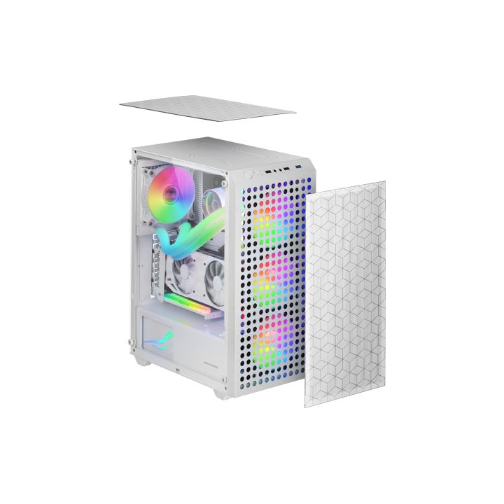 Mars Gaming MC-MAG, Caja Gaming ATX, Ventana Lateral Completa Cristal…