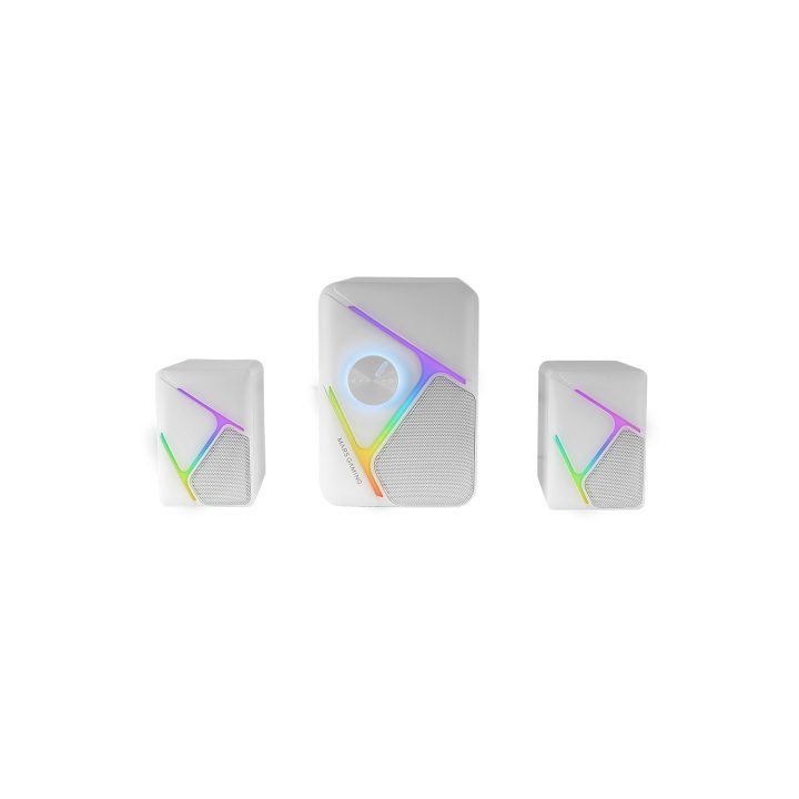 Mars Gaming MS-H21, RGB Gaming Speakers 2.1 and 35W Subwoofer…