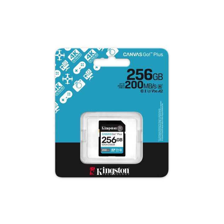 Kingston Technology Canvas Go! Plus 256GB SDXC Canvas Go Plus Gen4…